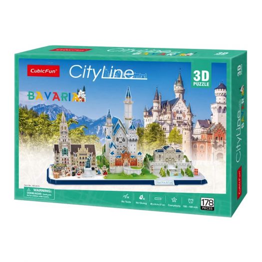 Тривимірний пазл CubicFun City Line Bavaria MC267h  купити