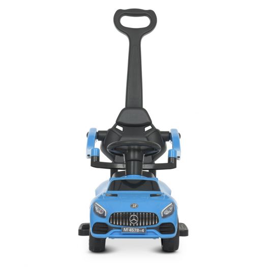 Каталка-толокар Bambi Racer 2в1 з батьківською ручкою синій M 4578-4   замовити