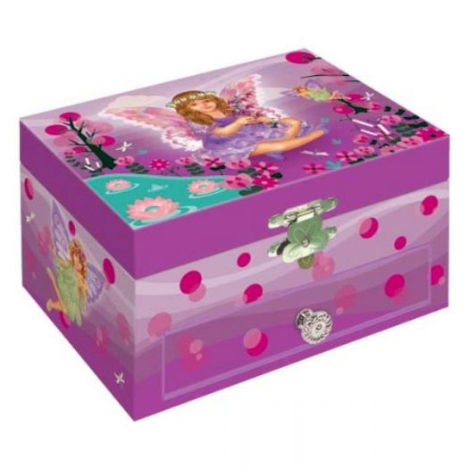 Скринька Jewelry Box заводна, дзеркало під кришкою BUF-100-D2  купити
