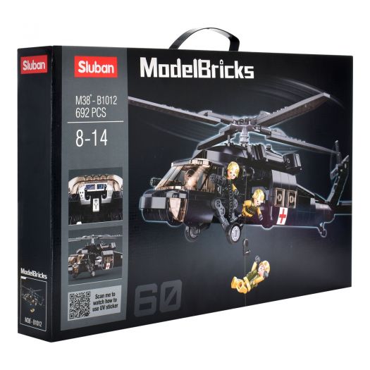Конструктор SLUBAN Model Bricks Чорний яструб M38-B1012  купити