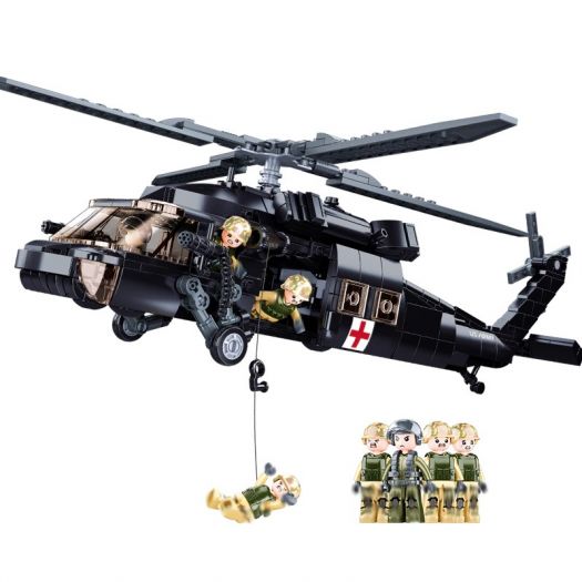 Конструктор SLUBAN Model Bricks Чорний яструб M38-B1012   в Україні