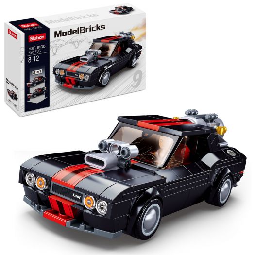 Конструктор SLUBAN Model Bricks Трансформер - машинка 2в1 M38-B1085  купити