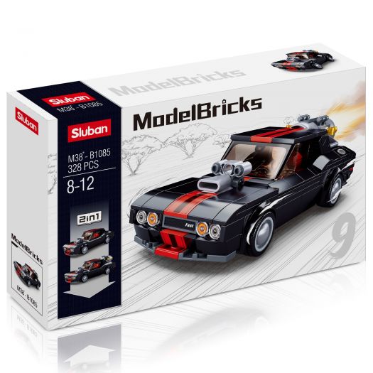 Конструктор SLUBAN Model Bricks Трансформер - машинка 2в1 M38-B1085   замовити