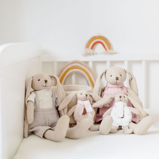 Іграшка-брязкальце Canpol babies м'яка Кролик - рожева 80/201_pin   замовити