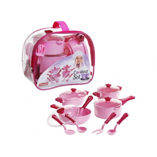 Набір посуду Юніка Cooking Set рожева 71726  купити