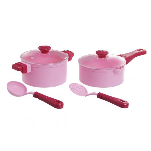 Набір посуду Юніка Cooking Set рожева 71726  купити