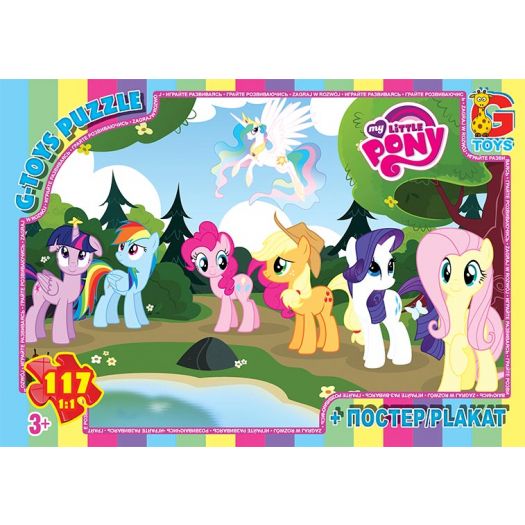 Пазл G-Toys My little Pony Маленька поні 117 елементів MLP031  купити