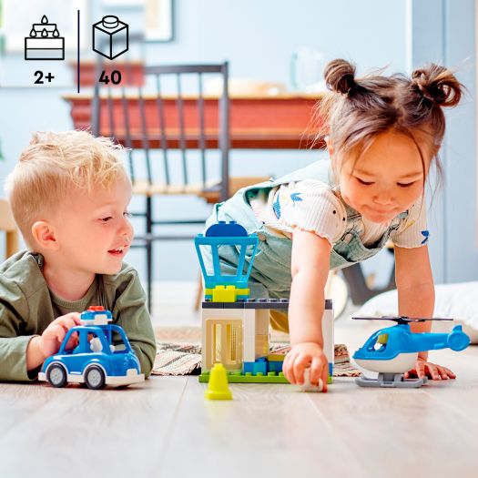 Конструктор LEGO Duplo Поліцейська ділянка та гелікоптер 10959   замовити