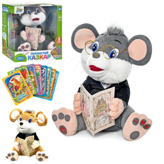 М'яка іграшка Limo Toy Мишеня з аудіо-казками в асортименті FT 0033   замовити