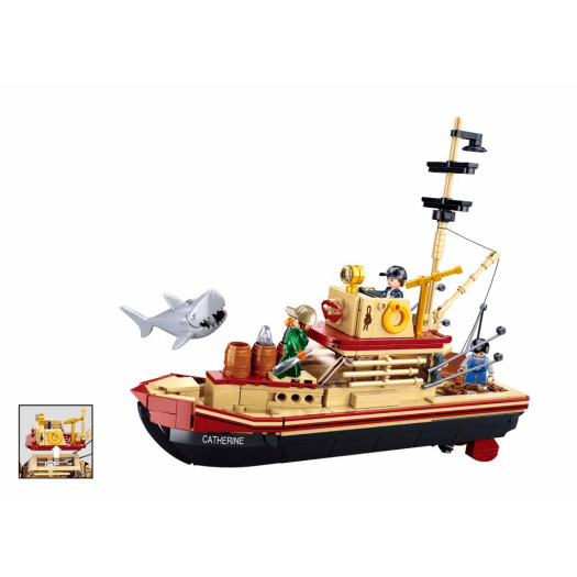 Конструктор SLUBAN Model Bricks Рибальський човен M38-B1118   в Україні