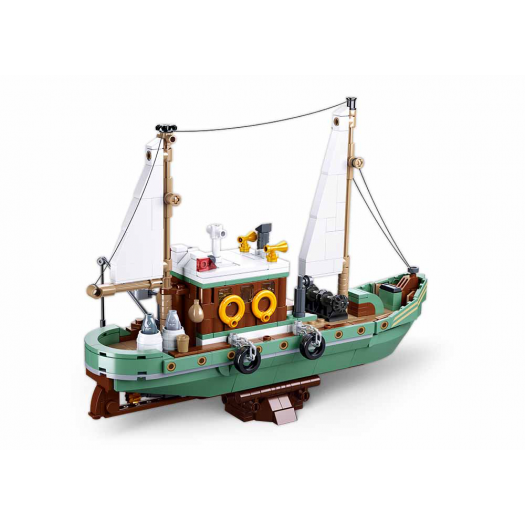 Конструктор SLUBAN Model Bricks Рибальський човен M38-B1119  купити
