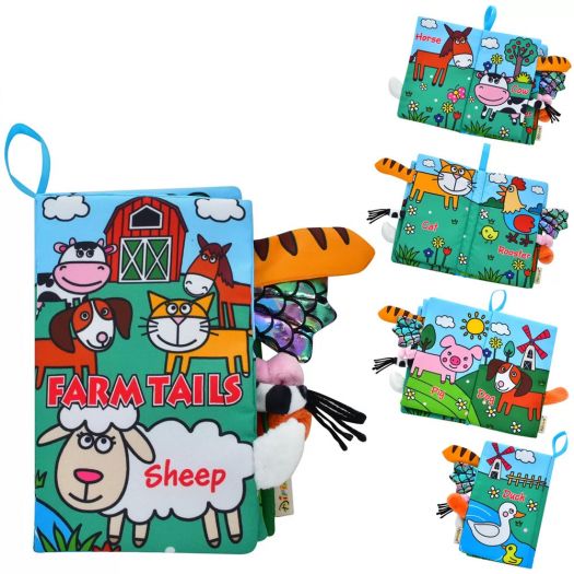 М'яка розвиваюча книга Limo Toy Тварини в асортименті rat55   в Україні