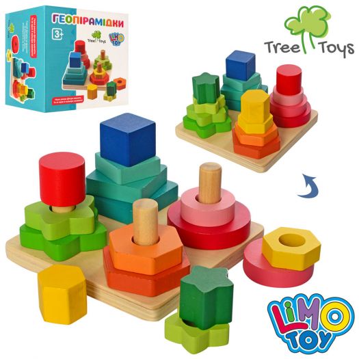 Дерев'яна іграшка Tree Toys Геопірамідки MD 1190   замовити