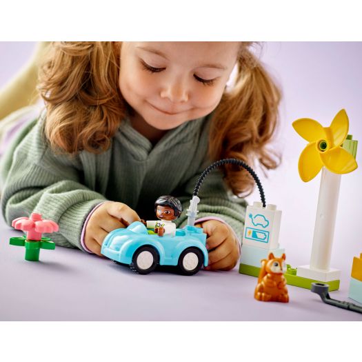 Конструктор LEGO Duplo Вітрова турбіна та електромобіль 10985   замовити