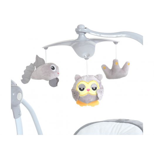 Шезлонг-гойдалка 2в1 EL CAMINO Emma сіра ME 1076 Soft Gray  купити