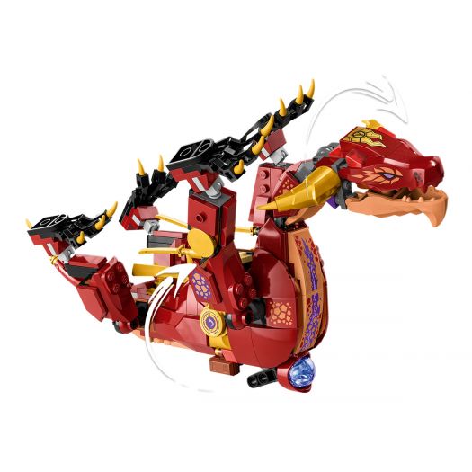 Конструктор LEGO Ninjago Вулканічний Дракон, що трансформує Хітвейва 71793  купити