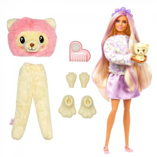 Лялька Barbie Cutie Reveal М'які та пухнасті Левеня HKR06  купити