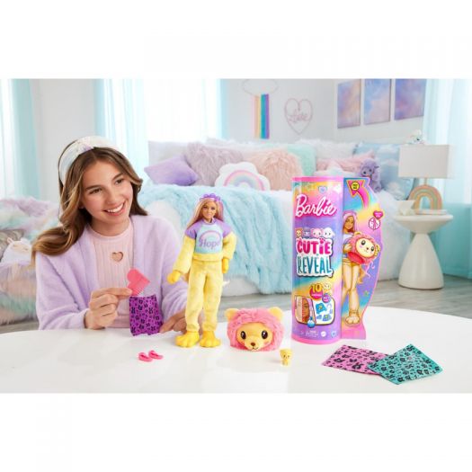 Лялька Barbie Cutie Reveal М'які та пухнасті Левеня HKR06   замовити