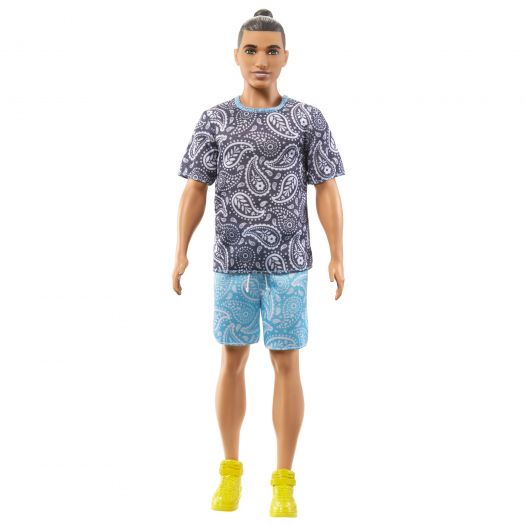 Лялька Barbie Fashionistas Кен Модник у футболці HPF80  купити