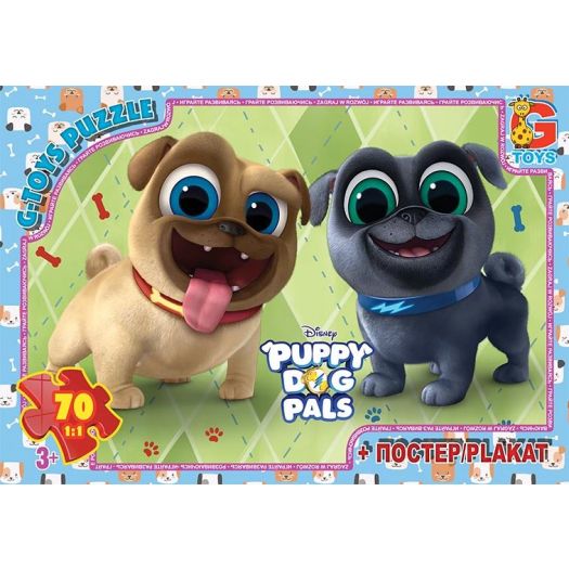 Пазл G-Toys Веселі мопси Puppy Dog Pals 70 елементів MD404   замовити
