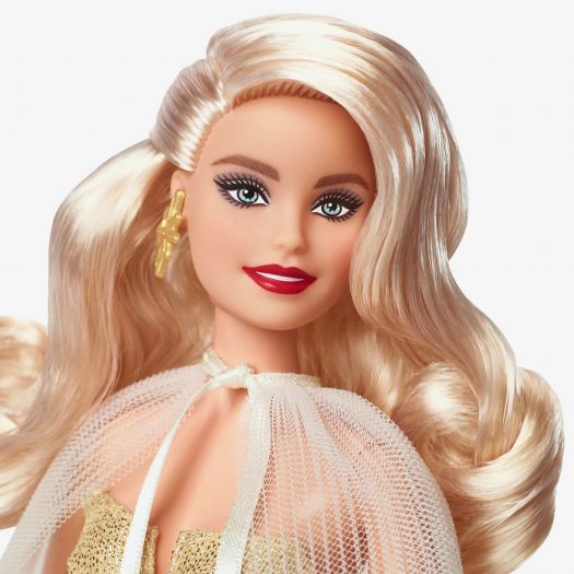 Лялька Barbie Signature Святкова в розкішній золотистій сукні HJX04   замовити