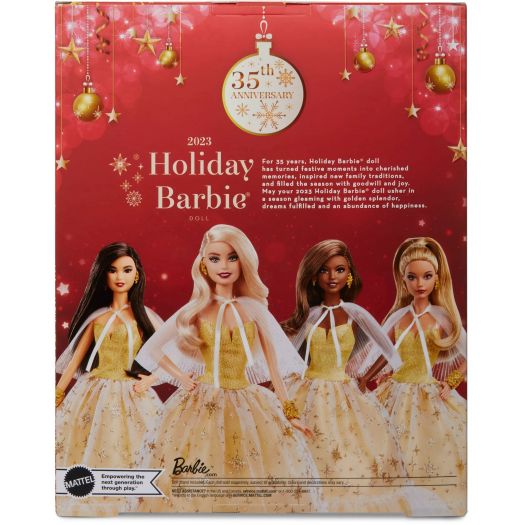 Лялька Barbie Signature Святкова в розкішній золотистій сукні HJX04  купити