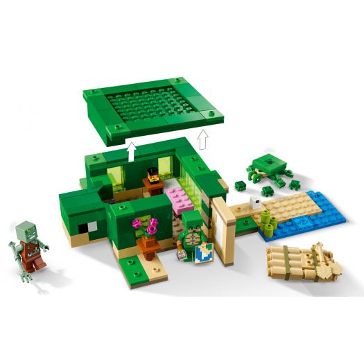 Конструктор LEGO Minecraft Пляжний будинок у формі черепахи 21254  купити