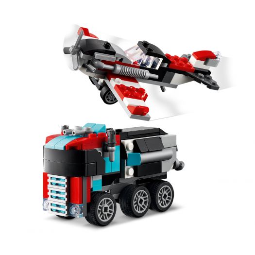 Конструктор LEGO Creator Бортова вантажівка з гелікоптером 31146  купити