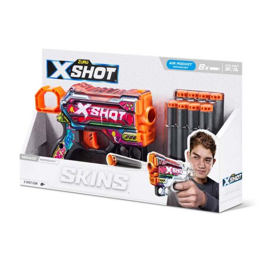 Швидкострільний дитячий бластер X-Shot Skins Menace Mercenary 36515P   в Україні