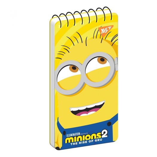 Блокнот YES 80х160 мм, 60 аркушів на cпіралі Minions 151767   замовити