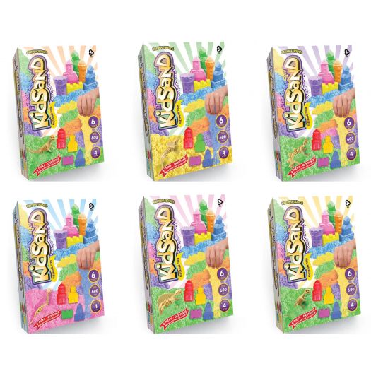 Кінетичний пісок Danko Toys KidSand 600 г KS-04-04U,05U,06U...09U   замовити