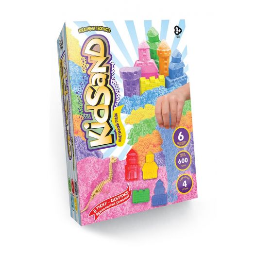 Кінетичний пісок Danko Toys KidSand 600 г KS-04-04U,05U,06U...09U   замовити
