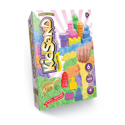 Кінетичний пісок Danko Toys KidSand 600 г KS-04-04U,05U,06U...09U   в Україні