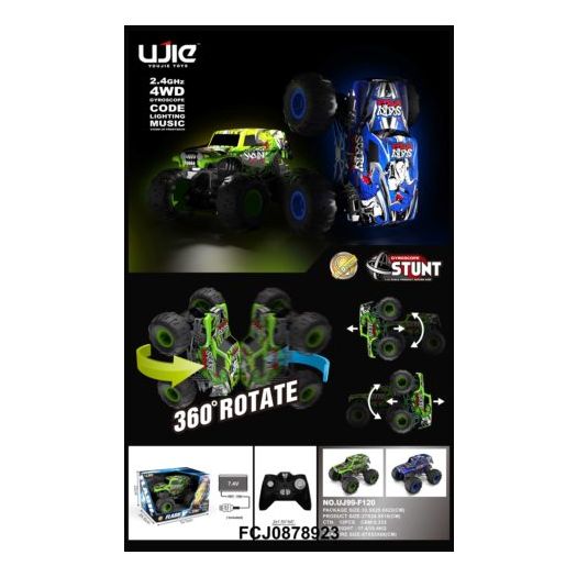 Джип радіокерований 2,4GHz, 1:12, 4х4, USB, 2 кольори UJ99-F120  купити