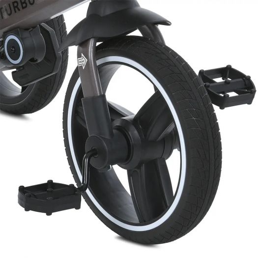 Велосипед триколісний Turbotrike з ручкою, чорний MT 1002-1  купити