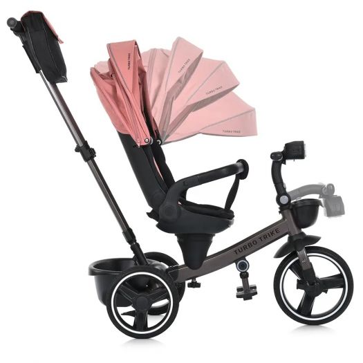 Велосипед триколісний Turbotrike з ручкою, рожевий MT 1002-6  купити