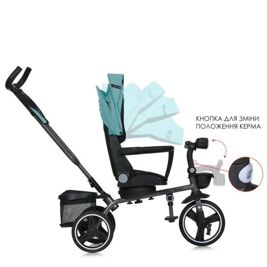 Велосипед триколісний Turbotrike з ручкою, зелений MT 1003-4   замовити