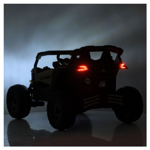 Електромобіль дитячий Bambi Racer джип на радіокеруванні, чорно-бежевий M 5099EBLR-RS(24V)   замовити