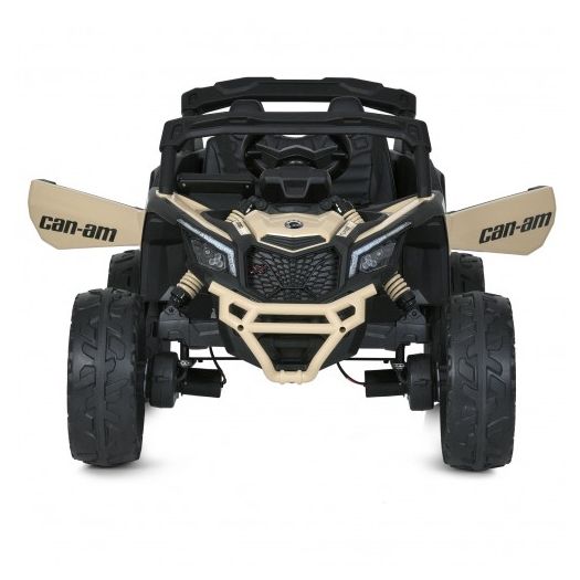 Електромобіль дитячий Bambi Racer джип на радіокеруванні, чорно-бежевий M 5099EBLR-RS(24V)   замовити