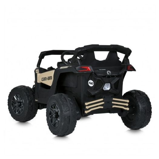 Електромобіль дитячий Bambi Racer джип на радіокеруванні, чорно-бежевий M 5099EBLR-RS(24V)  купити