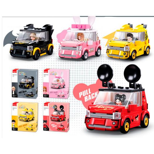 Конструктор SLUBAN Mini Handcraft машина з фігуркою в асортименті M38-B1051   в Україні