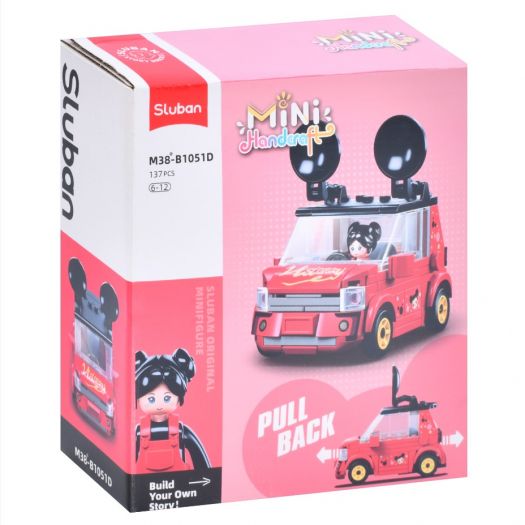 Конструктор SLUBAN Mini Handcraft машина з фігуркою в асортименті M38-B1051   в Україні
