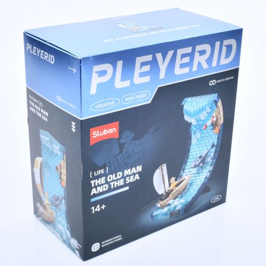 Конструктор SLUBAN  старий і море, фігурка, човен, акула M38-P8025  купити
