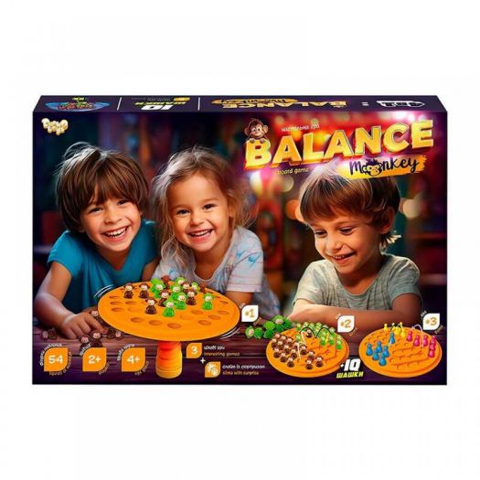 Розвиваюча настільна гра Danko Toys Balance Monkey велика BalM-02   в Україні
