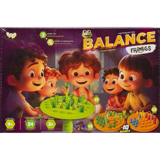 Розвиваюча настільна гра Danko Toys Balance Frogs велика BalF-01  купити
