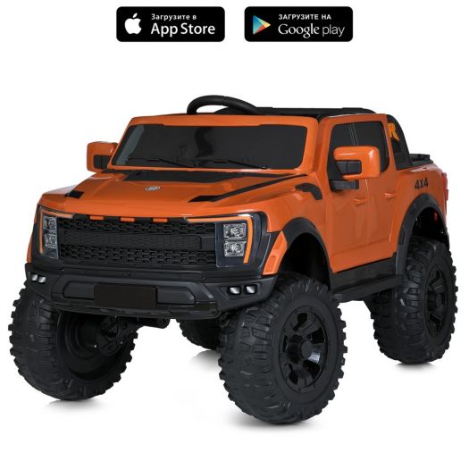 Електромобіль дитячий Bambi Racer джип на радіоуправлінні помаранчевий M 5833EBLR-7   в Україні
