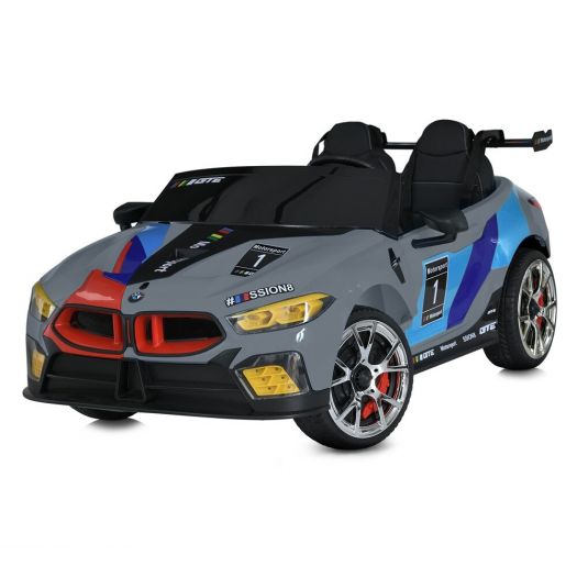 Електромобіль дитячий Bambi Racer спортивний на радіокеруванні сірий M 5849EBLRS-11(24V)   в Україні