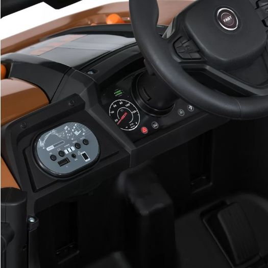 Електромобіль дитячий Bambi Racer джип радіокерований помаранчевий M 5811EBLR-17(24V)   замовити