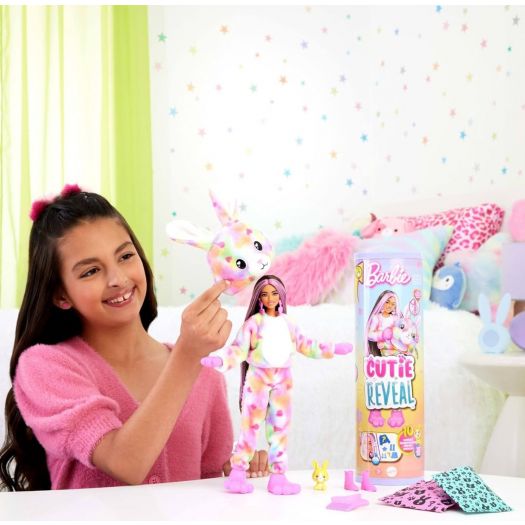 Лялька Barbie Cutie Reveal Кольорові пушистики Кролик HRK38   замовити