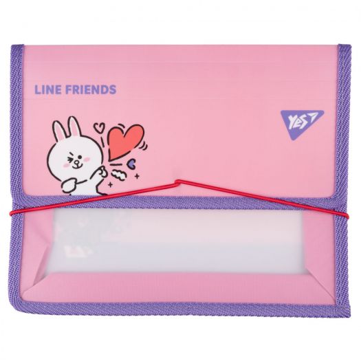 Папка для зошитів YES пластикова на резинці В5 Line Friends. Cony 492210   замовити